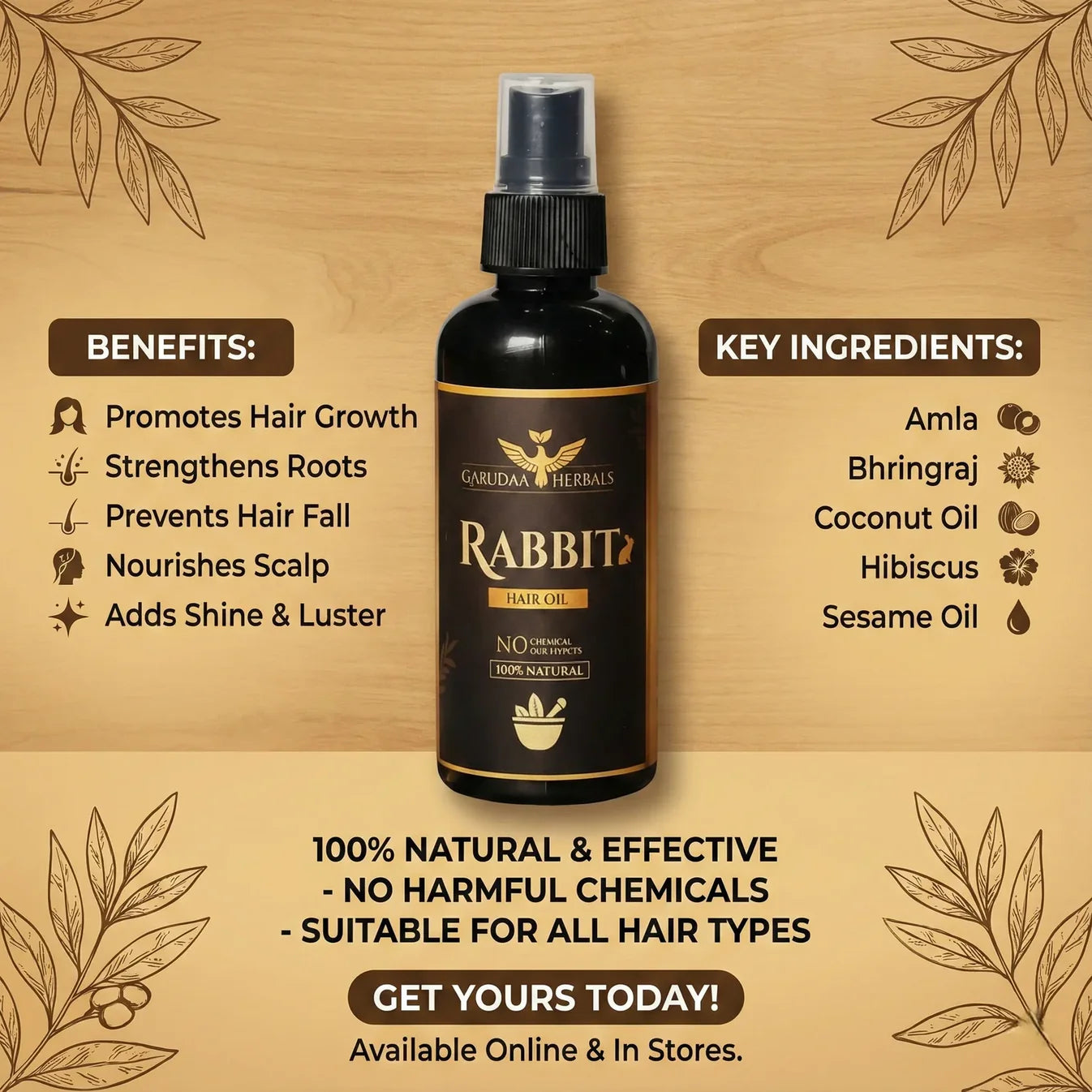 Garuda Rabbit Oil - 100% Effective
