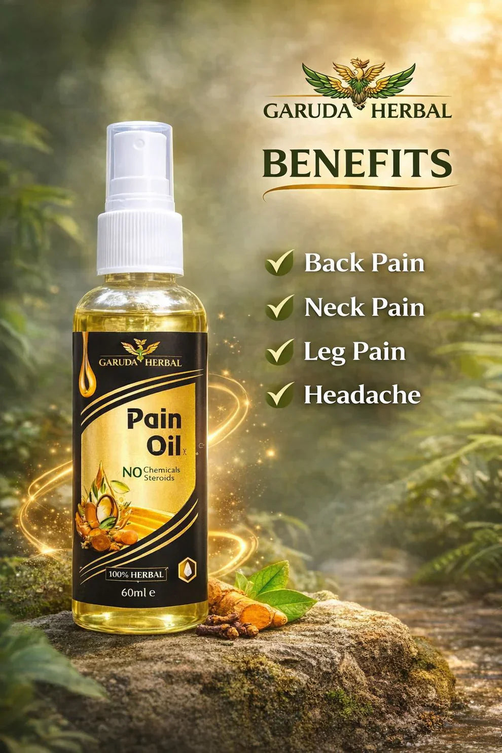 Smoke Pain Relief & Massage Oil 100% Working